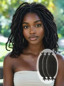 Dark Brown Pre-Fluffed Springy Twist Hair — 18-Inch Elastic Marley Twist Braids (3 Bundles/Pack). Pre-separated synthetic fibers designed specifically for Black women; ideal for faux loc styles and springy twist extensions, suitable for daily wear.