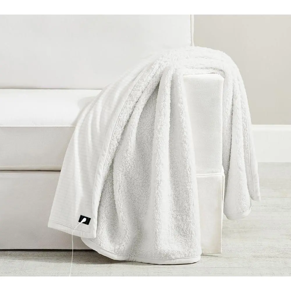 Grounding Blanket,Grounding Blanket Throw,Improve Sleep Energy.Earth Connected Throw Blanket with  Fiber,Grounding Blanket for Bed.Grounding Cord Included(60x80 Inch,White)