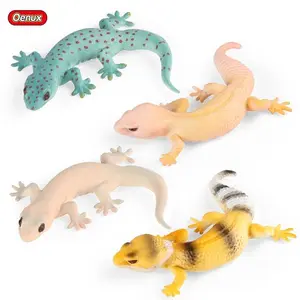 Oenux New Simulation Wild Reptile Animals Action Figures Lizard Model Figurines Kids Education Congnitive Scene Decoration Toy