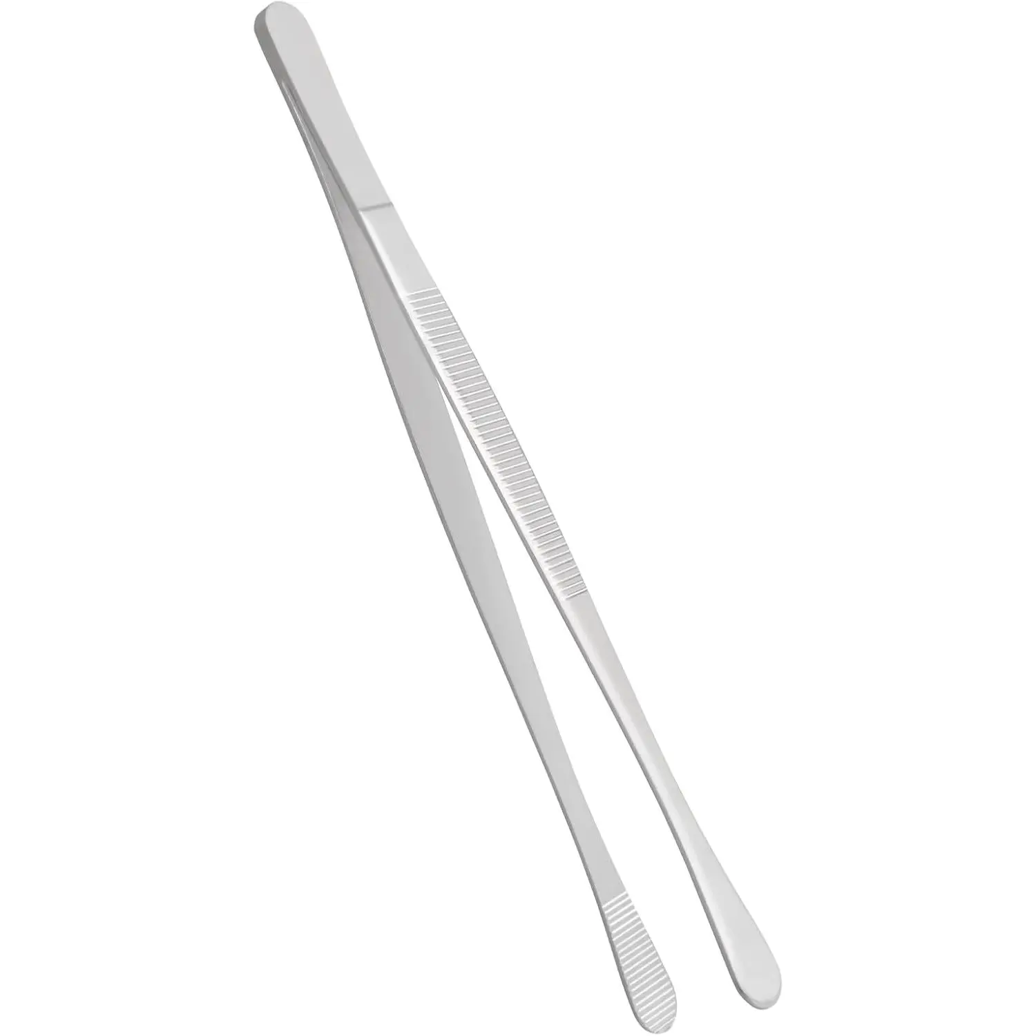 Plating Tweezers 6.3-Inch Culinary Kitchen Tweezer Tongs, Stainless Steel Professional Chef Tweezers (Wide-Tipped)