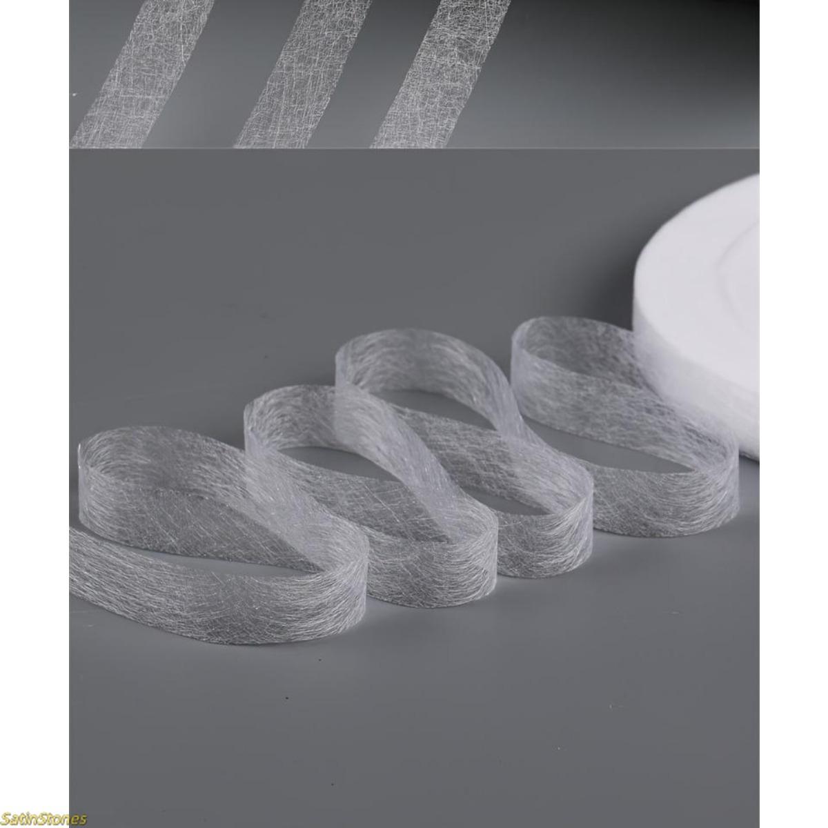 2559-inch Double-sided Adhesive-backed Lining | Hot-melt Nonwoven Ironing Bonding Fabric — Suitable for altering garments, trouser hems, and short edges of fabric.