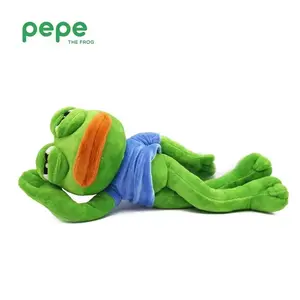 45cm Magic Expression Sad Frog Plush Toy Soft Stuffed Pillow Pepe The Sad Frog Animal Plush Doll Girls Boys Birthday GIfts Toys