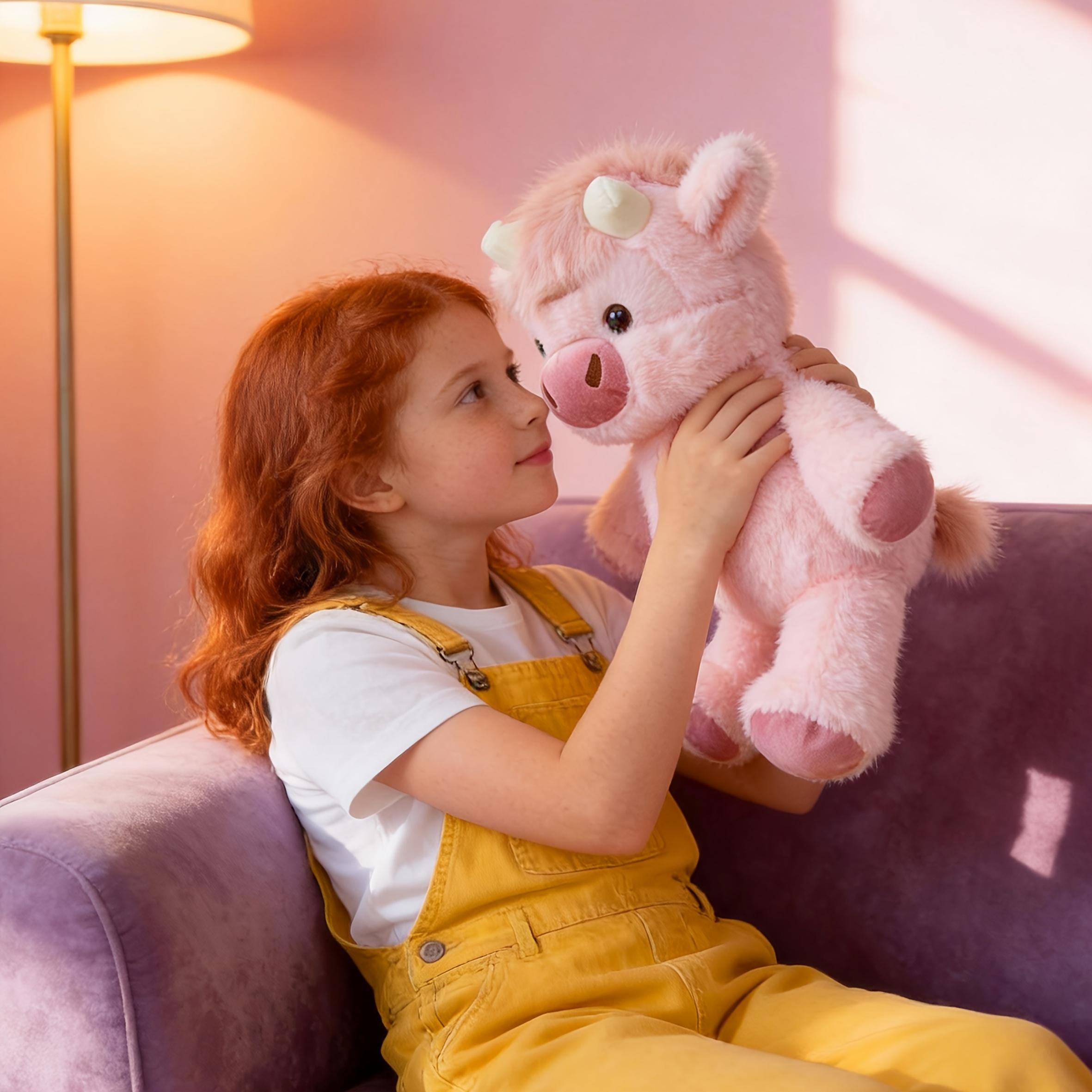 Sugodi Cute Plush Cow Doll – Soft Stuffed Toy for Kids, Adorable Calf Plush, Perfect Children's Day & Holiday Gift for Children