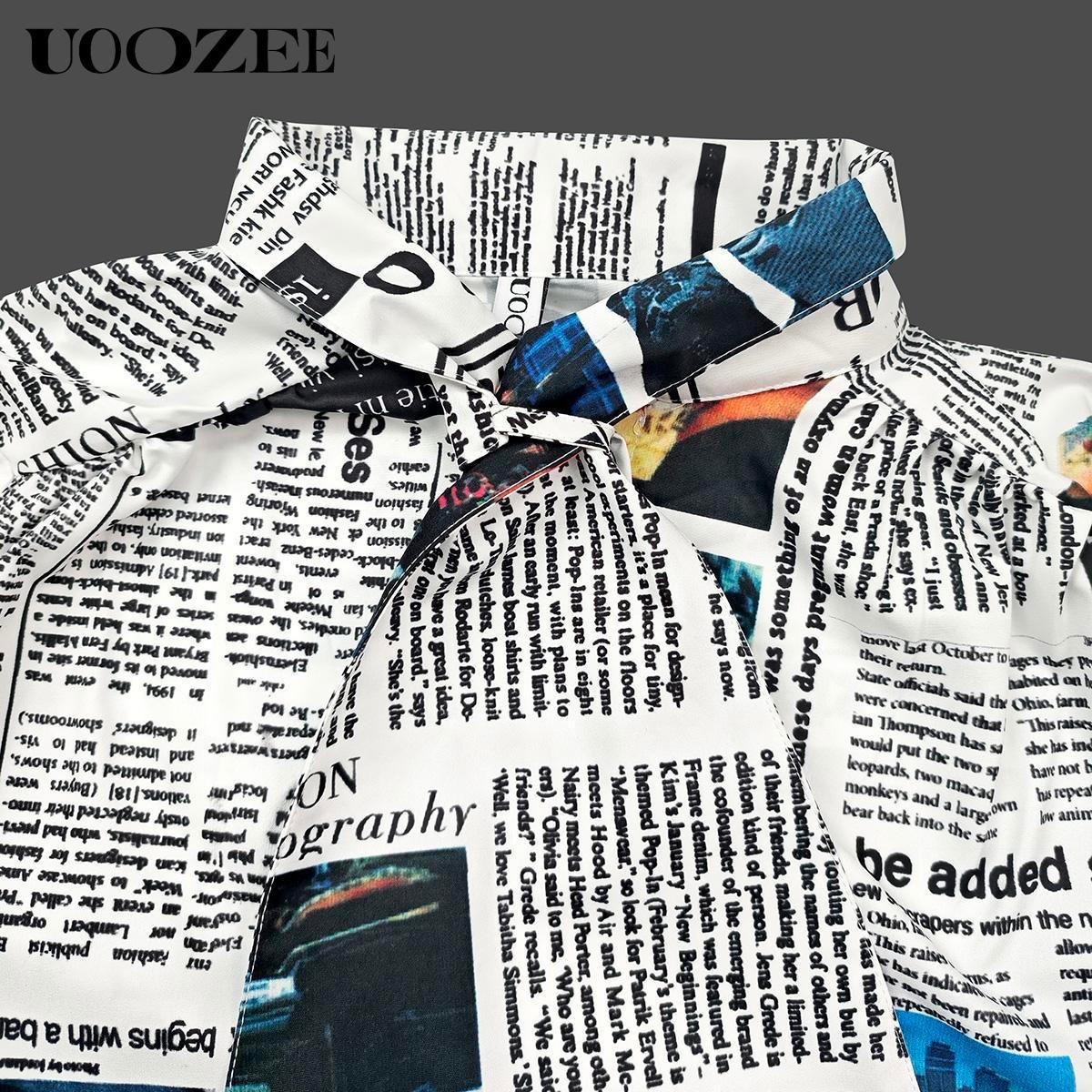 Women's Spring Cotton Turtleneck Blouses Loose Letter Print Stand Collar Tops Casual Fitted High Neck Ladies Wear