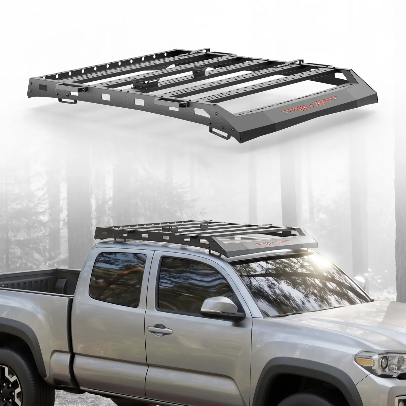 Heavy Duty Roof Rack Platform Carrier For 05-23 Tacoma Double Cab 400LBS