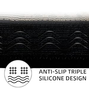 UGEM Full Leg Compression Copper Knee Sleeves Anti Slip Compression Stockings Support for Thigh Knee Calf Arthritis 20-30mmHg Reduce Varicose Veins Swelling for Men Women