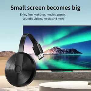 Wireless Screen Mirroring Adapter, Android & iPhone Compatible, Portable TV Projector Display Extender, WiFi Streaming Movie Player, Digital Products