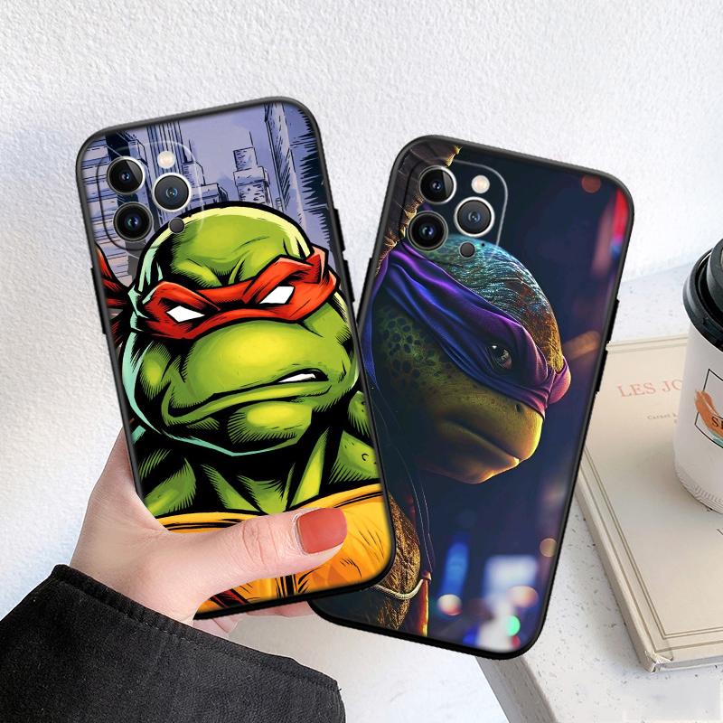 TMNT Themed QE27 Flexible TPU Case for iPhone 17 16 15 14 13 12 11 Pro ProMax Plus Air Ultra Slim Protective Cover