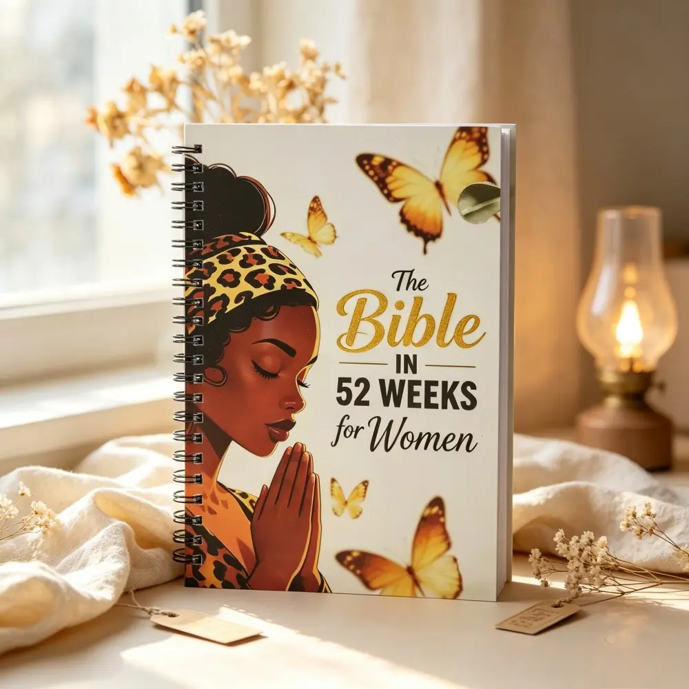 52 Week Bible Reading Plan for Women, Spiral Bound Christian Devotional Journal, Weekly Faith and Prayer Guide, Spiritual Growth Companion