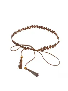 Tiktok trend super fiber retro small belt women knotted thin belt beautiful hundred matching sweater skirt simple decoration narrow waist chain