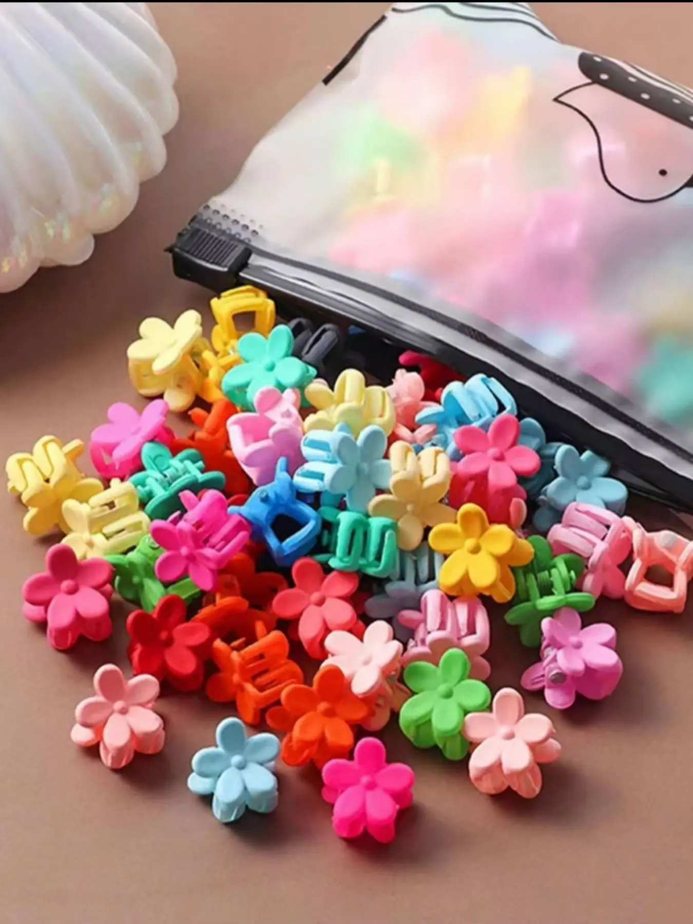 Cute Princess Hair Clip Set, Includes 100 Mini Sweet Durable Flower Hair Accessories, Hair Accessory Set, Simple Design, Comfortable Wear, Perfect for Festivals & Parties, Hair Accessories Sets