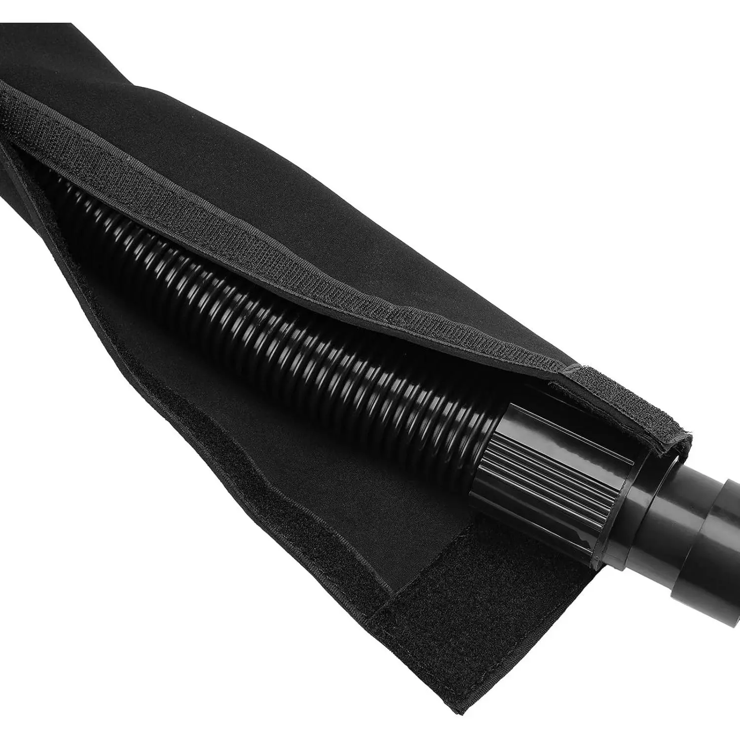 5.9 Ft Smooth Neoprene Shop Vacuum Hose Cover, Comfortable Easy-Grip Hook-Loop Closure Sleeve, Universal Fit Anti-Scratch Protector for 1.5" to 2.2" Wet/Dry Vac Hoses (for Detailers)
