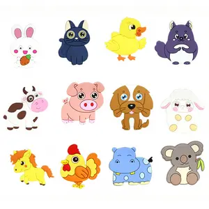 Refrigerator Magnets for Kids,Cute Animals Magnet for Whiteboard, Cute Farm Animals Fridge Magnet for Toddlers Kids Magnets for Fridge Baby Educational Gift