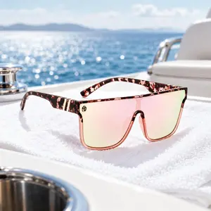 [Summer Vibes] Modern Rich Girl Sunglasses, Oversized Shield Polarized Sunglasses for Women Men, UV400 Outdoor Fashion Eyewear, Fashion Accessories for Outdoor Activities, Tinted Lenses Sunglasses For Sports, Summer Sunglasses for Beach Travel Outdoor