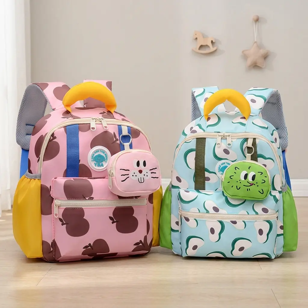 2026 New Cute Color Block Kids Backpack – Lightweight Large Capacity Kindergarten Bookbag, Perfect for Graduation, Back to School & Summer Travel, Adorable Student Bag for Boys Girls
