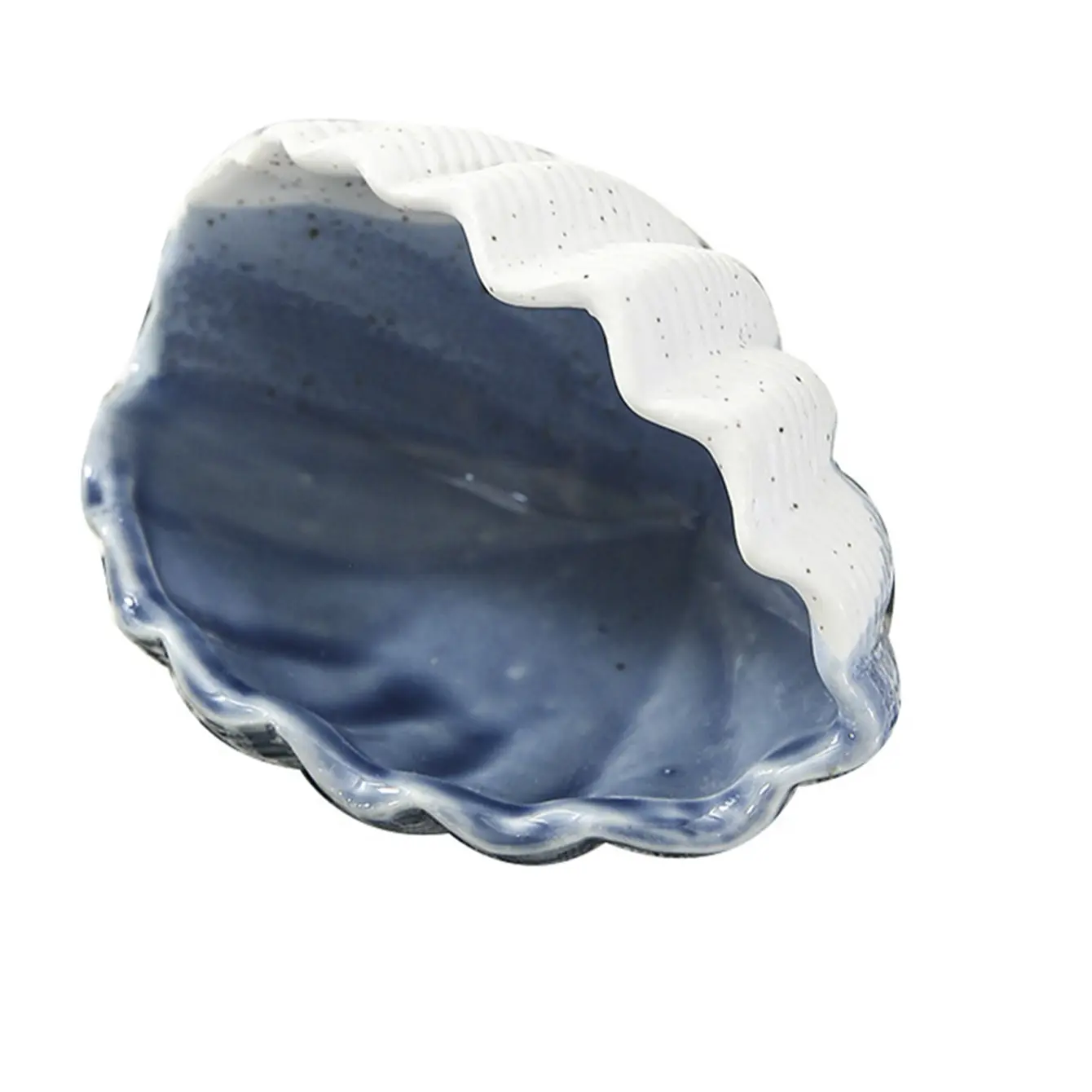 1pc Starfish Seashell Ceramic Storage Jar with Lid, Nordic Style Decorative Shell Container, Elegant Home Décor Accessory