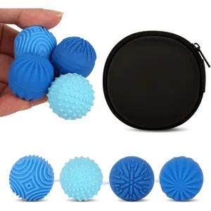 Silicone Magnetic Balls - 4PCS Sensory Stress Fidget Toys for Adults & Teens, Anxiety ADHD Autism Relief Items, Office Desk Toy, Gifts for Women Men, Easter Basket Stuffers & Gifts for Teens