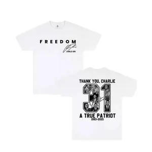 [ 🎉 100% cotton]Thank You Charlie Kirk A True Patriot Shirt For Men - For Women, Charlie Kirk Memorial T-Shirt , Freedoom Gifts T-Shirt , Casual Cotton Top