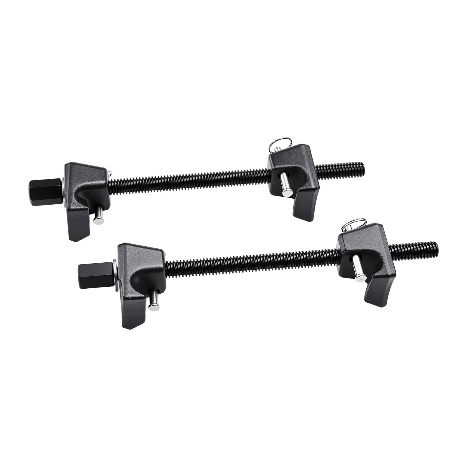 Strut Spring Compressor, 2 Pack, Heavy-Duty Coil Spring Compressor Tool with 10.4 Inches(256 mm) Range, Compatible with 0.86 inches(22 mm) Hex Sockets, Black, Compatible with Car Truck Motorcycle
