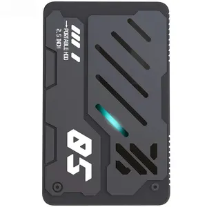 Portable External Hard Drive 160G/250G/320G/500G/750G/1TB HDD Mecha Style RGB Storage Disk USB 3.0 Type- C for PC PS4 PS5 Laptop