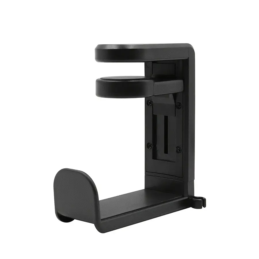 1pc Desk Underneath No-Drill Earphone Stand, 360 Degree Rotatable Earphone Holder, Storage Rack for Earphones, Convenient and Space-Saving, Headphone Storage