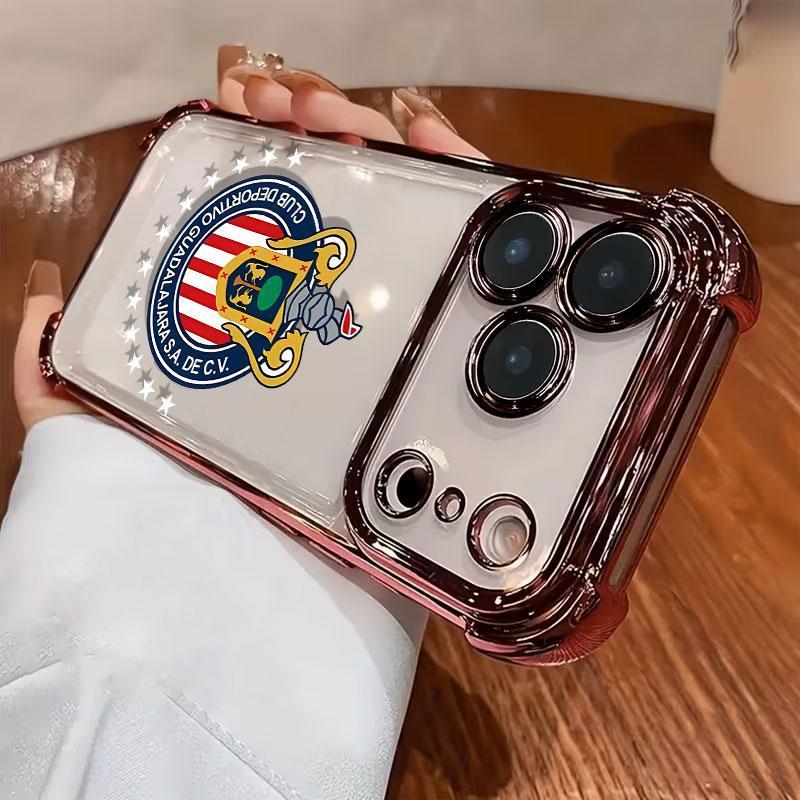 DarlingCase New Electroplated Transparent TPU Airbag Shock-Proof Phone Case Compatible with iPhone 17 Pro Max 16 15 14 13 12 11 Pro Max Stylish and Durable Protection for Your Device