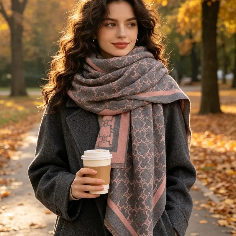 Luxury & Scarf, Elegant Gift for Christmas & New Year, Stylish Accessory for Women, Perfect Present for Special Occasions