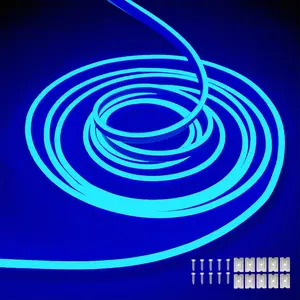 Blue Neon LED Strip Lights, 16.4ft 12V DC 600 SMD2835 LEDs Waterproof Flexible Rope Light for Indoor & Outdoor Home Decoration (Power Adapter Not Included)fidget toys