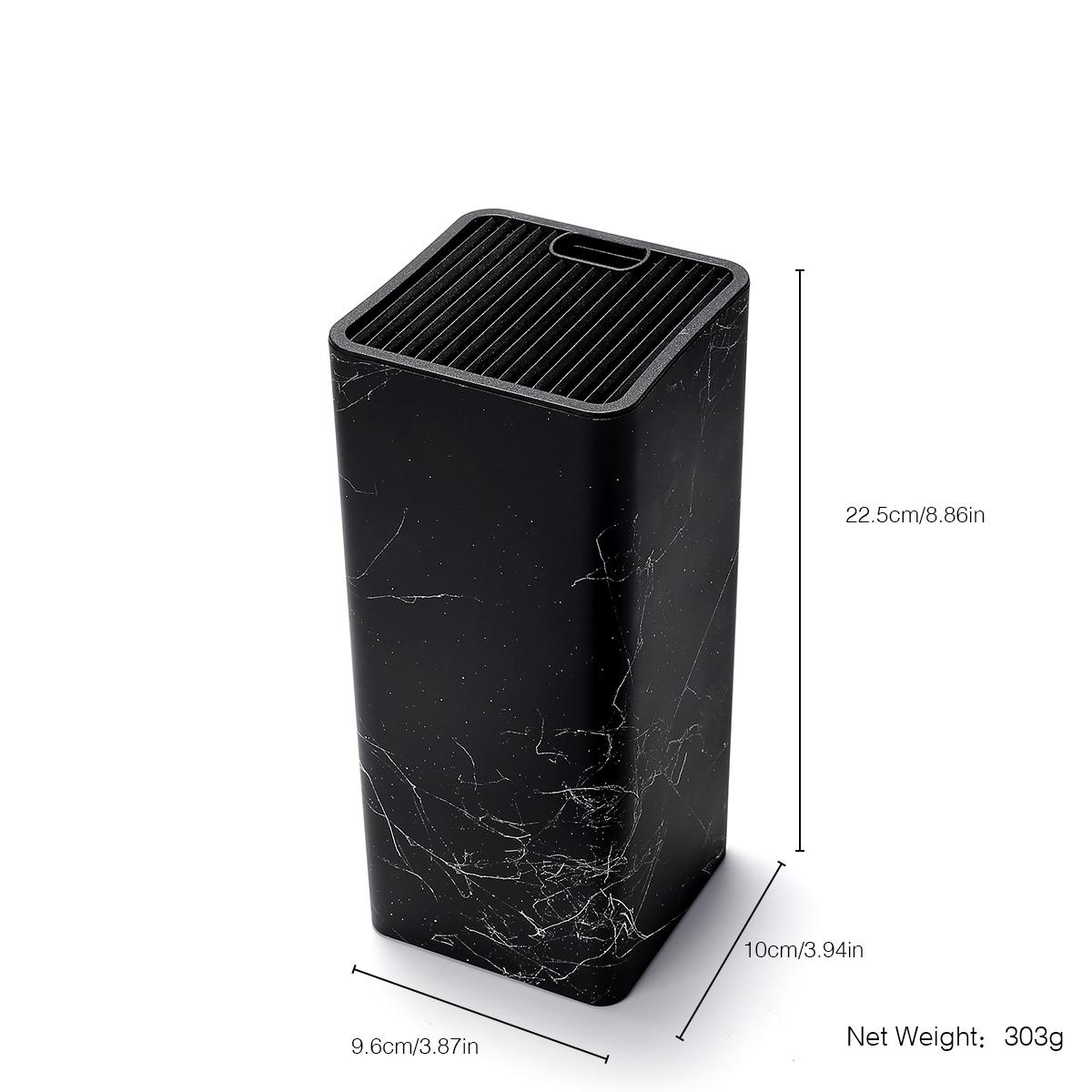 Modern Marble Pattern Knife Block, Multifunctional Knife Holder, Kitchen Utensils Storage Rack, Home Organizer for Kitchen, Kitchenware