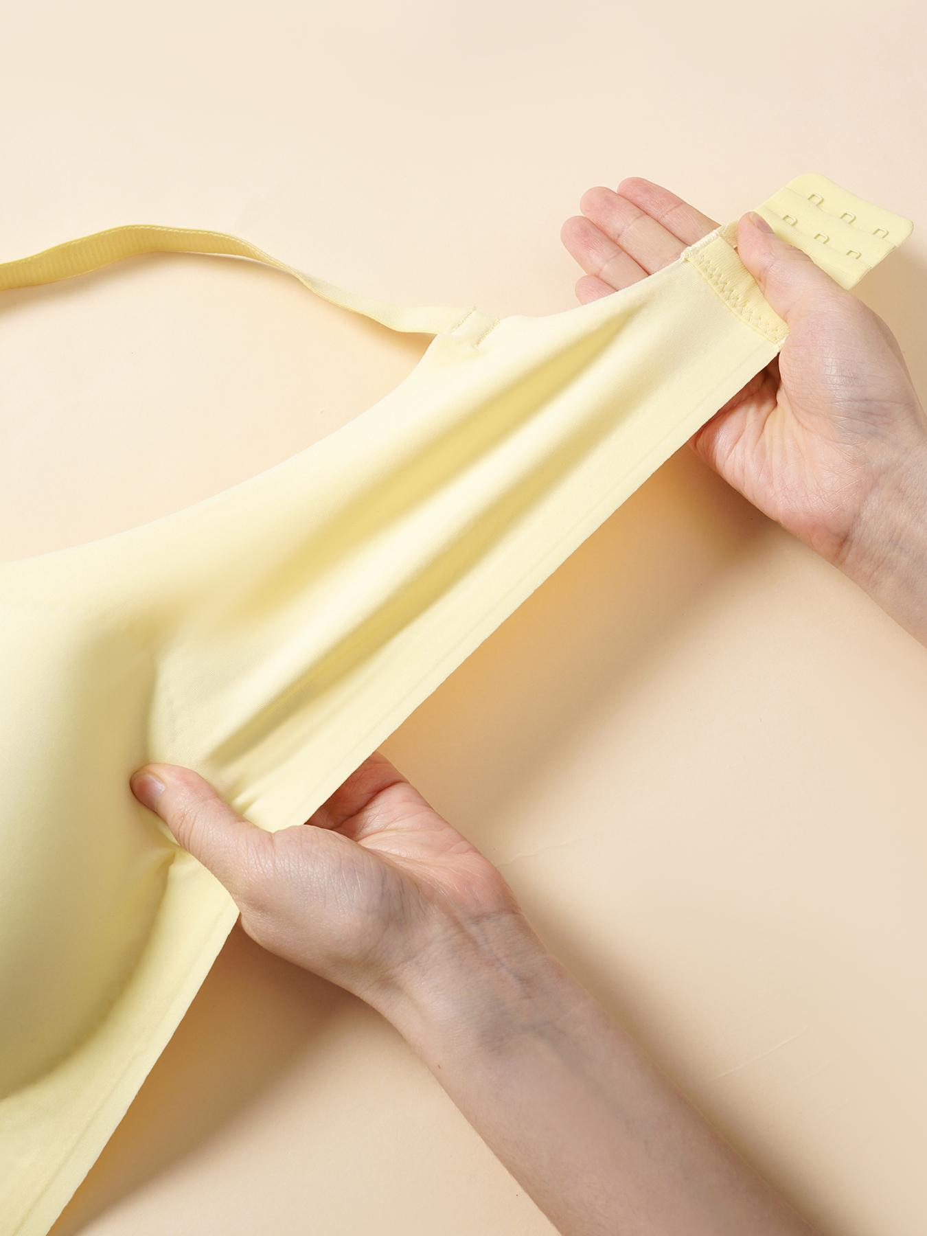 Maternity's Solid Wireless Bra, Comfortable Breathable Maternity Lingerie, Maternity Underwear