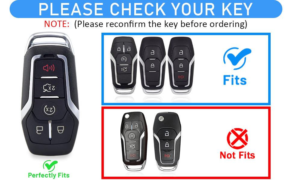 for Ford Key Fob Cover with Keychain, Soft TPU Key Fob Cover Case Shell Compatible with Ford Mustang Fusion F150 Explorer Edge Lincoln MKC MKX MKZ Smart Remote Holder (Pink, 5 Button)