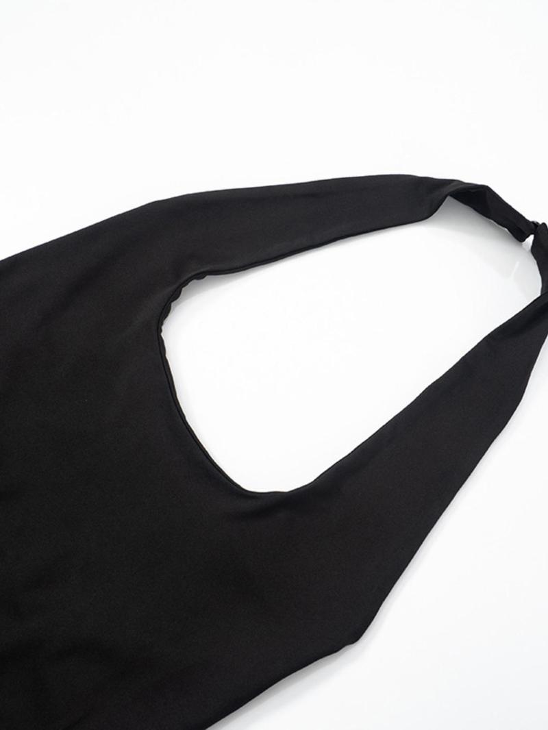 Women's Solid Color Tank Jumpsuit, Casual Overalls, Casual Comfy Breathable Sleeveless Jumpsuit for Daily Wear, Ladies Clothes for All Seasons