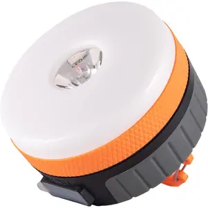 LED Camping Lantern, Rechargeable Light with  Base, 2200 mAh,  Kit for , Hurricane, Outage, Medium Orange, 1 Pack