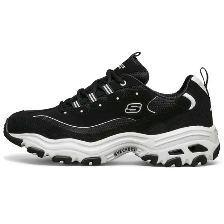 Skechers D'LITES 1.0 Panda Sneakers for Men: Classic Thick Sole, Comfortable, Cushioned, Breathable, Lightweight, Retro Dad Shoe Verifiable, with credentials and supporting global authentication