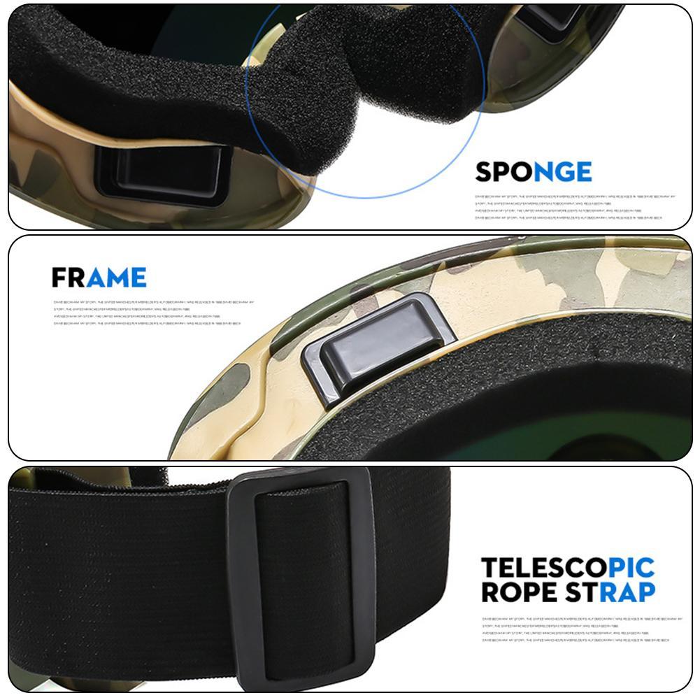 Large Frame Ski Goggles with Colorful Anti-Glare Lenses, Impact-Resistant & Windproof Outdoor Snow Eyewear, Ideal for Snowboarding, Skiing & Winter Mountain Sports