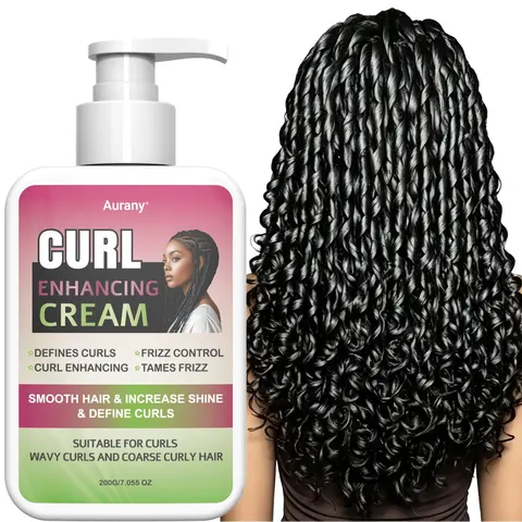 1PC-Hair Styling Cream, Hair Curling Cream, Wavy Curl Cream, Smooths Hair, Curl Cream, Long‑Lasting Curls, Boosts Shine, Hold Curls, Perfect For Daily Curly Hair Care