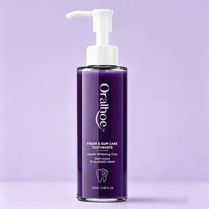 Purple Whitening Toothpaste, 100ml, Gentle Effective Toothpaste, cleanses breath, deeply removes stains, whitens teeth, combats oral problems, for daily oral hygiene, and protects gums.