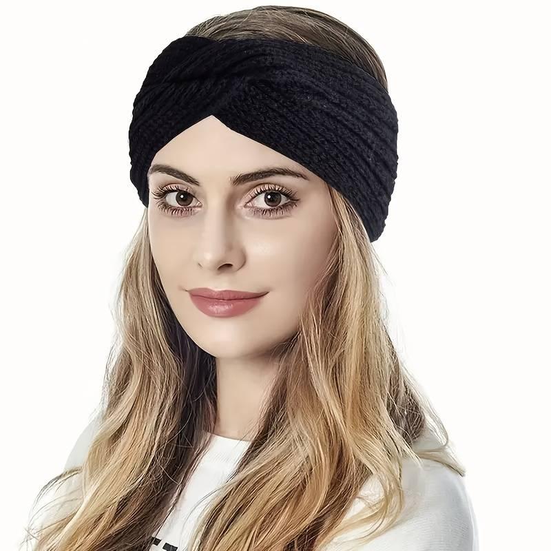 [Best Christmas Gift]  Triple KnotWarmth Ribbed Knit Headband Set-3pcs-4pcs (Classic Neutrals,)