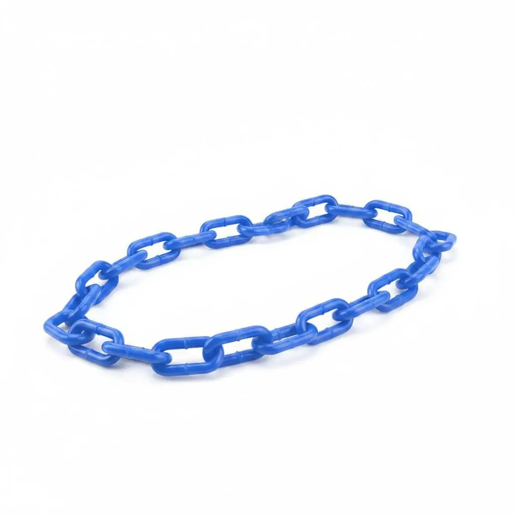 Heavy Duty Plastic Safety Barrier Chain – 240FT, 6mm Thick, 50 S-Hooks Included – Durable Solution for Industrial Safety, Crowd Control, Construction, Parking Lots, Events, and Outdoor Applications