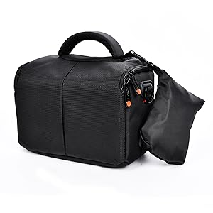 Waterproof Anti-shock Camera Case Bag Compatible for Canon Powershot SX540 SX530 SX60 SX420 HS M5,Nikon Coolpix L340 B500 B700 L330 L840 P610,Panasonic LUMIX,Sony a6000 Digital Camera