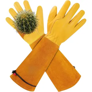Long Gardening-Gloves Women/Men-Thorn proof Rose Pruning Heavy Duty Gauntlet, Best Garden Gifts  Gardener-L