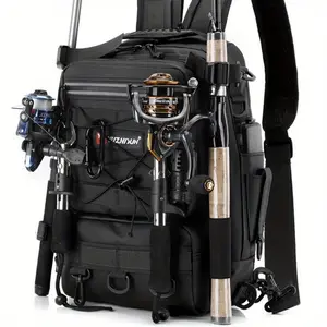 One backpack to rule ALL your fishing trips. Large capacity + abrasion-resistant fabric + holds a full spinning combo. From shore to boat, it’s ready.