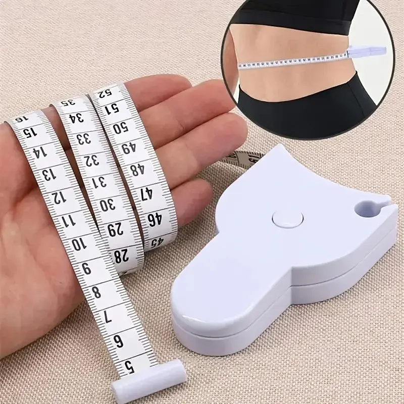 Flexible Tape Measure for Body Measurements, Waist, Chest, Thigh, Plastic Material, Portable Fitness Tool for Home & Gym Use