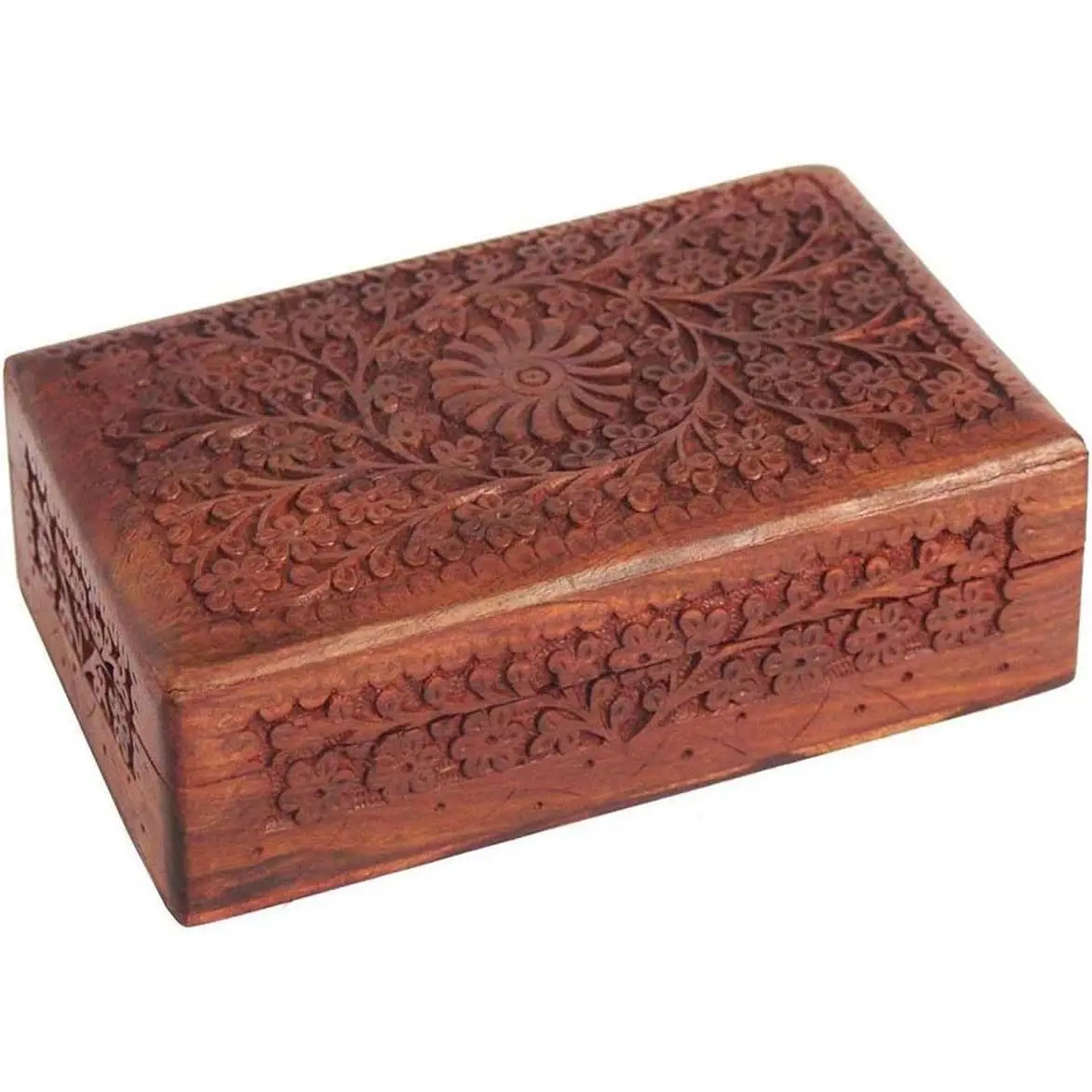 Jewellery Box for Women Wooden Jewel Organizer Hand Carved Jewellery box, Wooden  Organizer box,   Boxes for Women,   box (8 x 5 Inch)