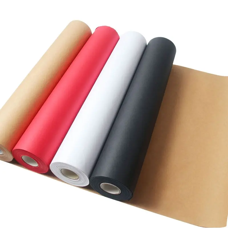 Small Roll Kraft Paper for Messages, Drawing, Handmade Crafts, Gift Wrapping, Artistic 3D Flowers, DIY Packaging Paper