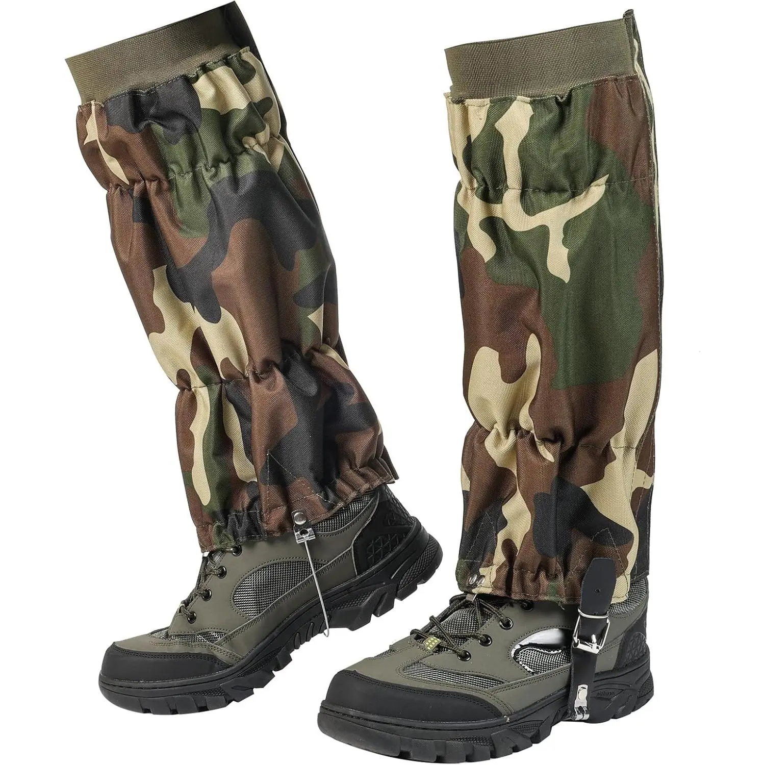 Snake Gaiters for Men Women Adjustable Waterproof Gators for Hiking Boots Lightweight Hunting Snake Guards for Lower Legs Snake Bite Proof Leggings Chaps