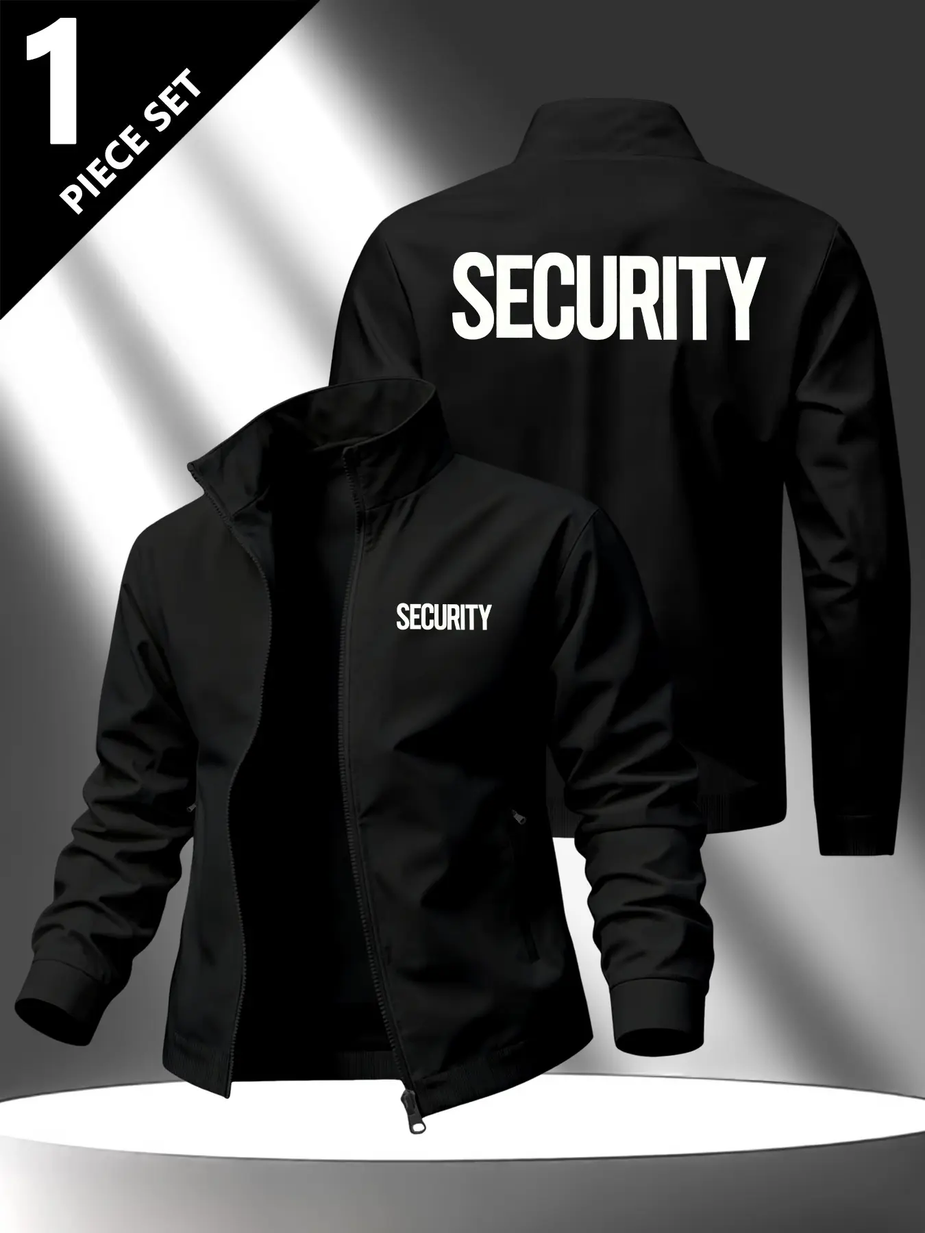 Men's Lapel Print Jacket, Multifunctional Workwear Zipper Pocket Top, Comfortable Lightweight Durable, Casual Fashion Outerwear, Fashionable Jacket