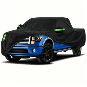 Full Car Cover Fit for Truck, Waterproof Full Exterior Cover Rain Sun Protection with Reflective Strip summerwins