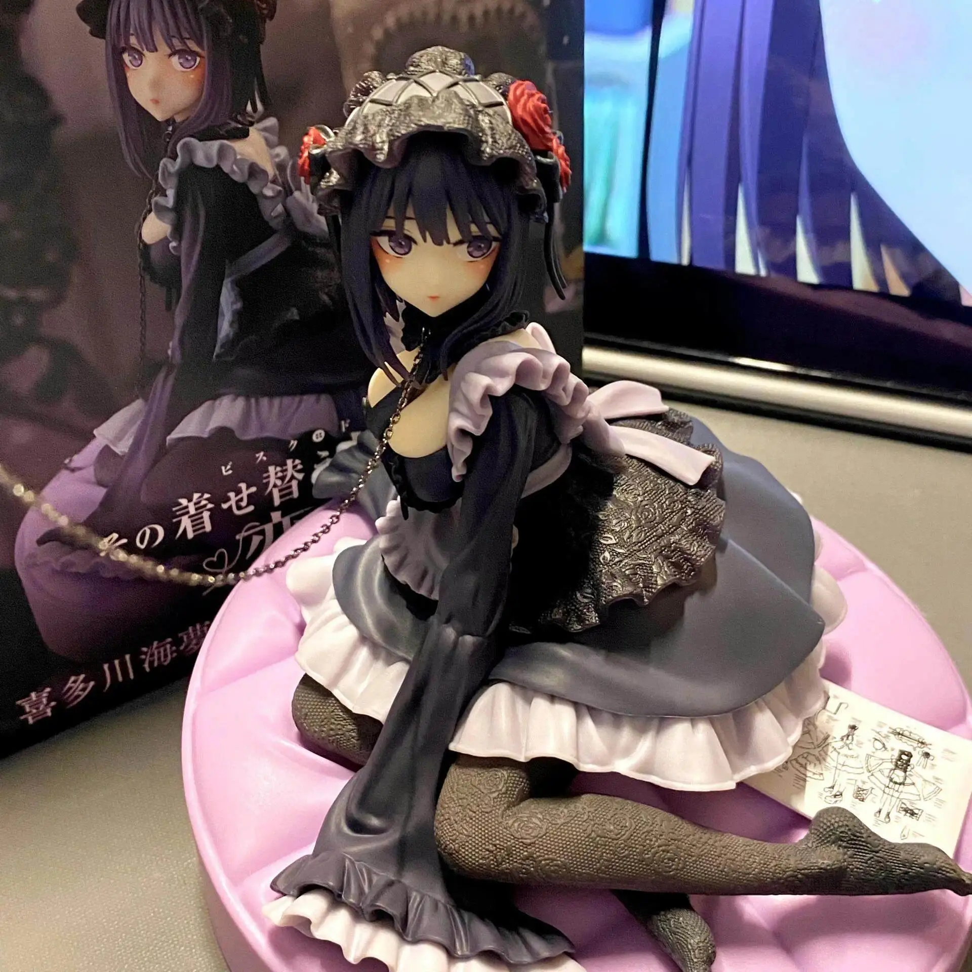 My Dress-Up Darling Anime Doll Action Figures - Kitagawa Marin Maid Suit Figurine Doll, Shizuku Kuroe Cute Collectible Figurines Character Toy Set, Figurine Dolls, Action Figures Set