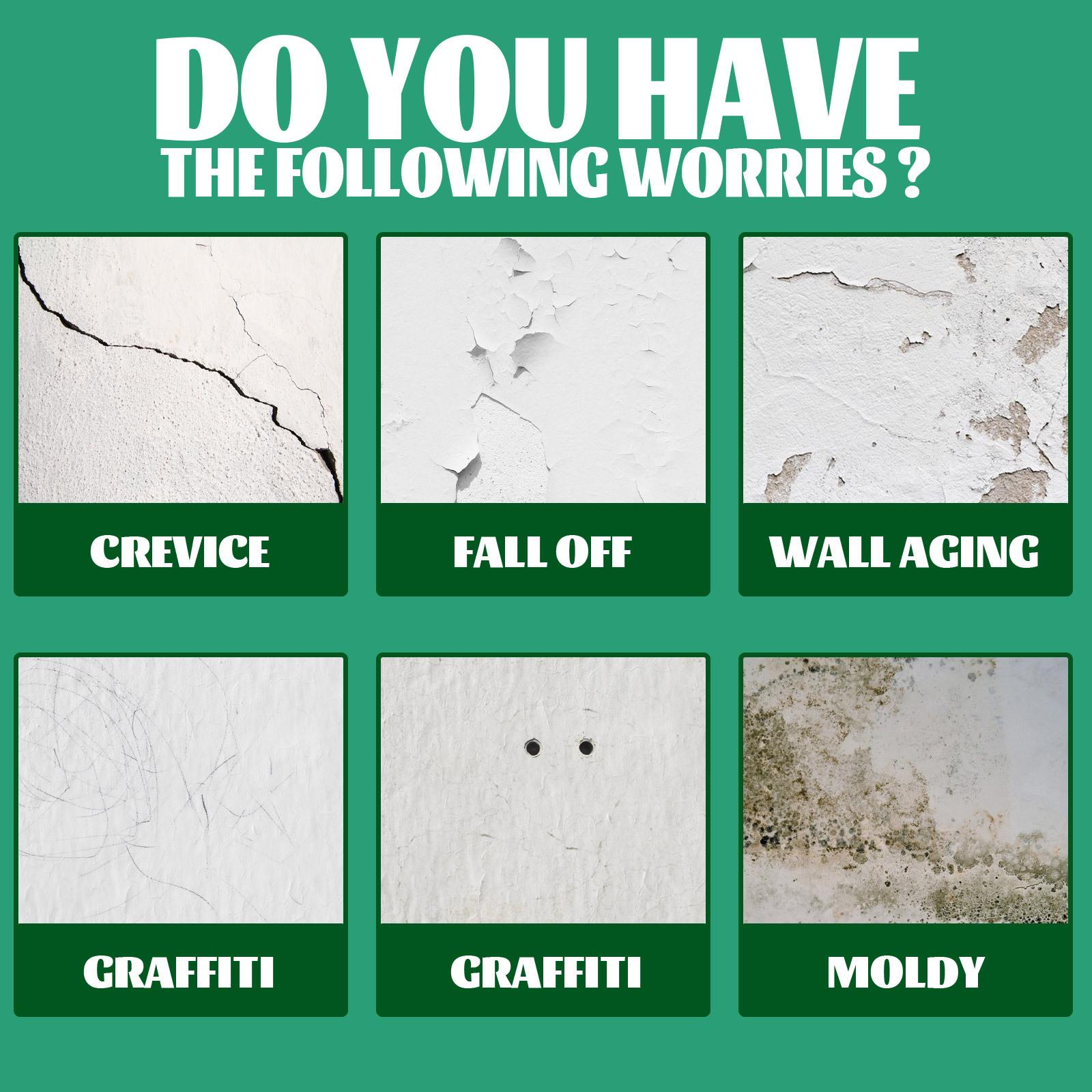 AMZ Wall Mending Paste, Home Nail-Eye Repair Putty Wall Repair Waterproof And Mildew-Proof Wall Repair Plaster Wall Repair Cracks